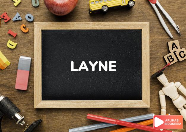 arti nama Layne adalah Jalan