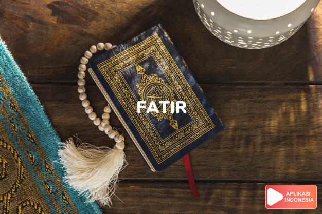 Read Surah fatir Creator complete with Arabic, Latin, Audio & English translations