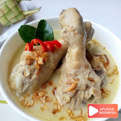 Resep Opor Ayam Putih Masakan dan Makanan Sehari Hari di Rumah - Aplikasi Indonesia